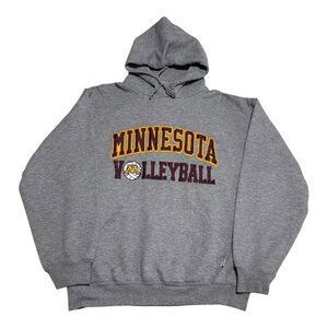 Russell Athletic Minnesota Gophers‎ Volleyball Gray Hoodie Sweatshirt Adult M